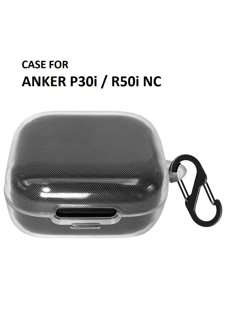 Silicone Case for Anker Soundcore P30i / R50i NC Earphone case, shockproof case Cover With carabiner - Image 1